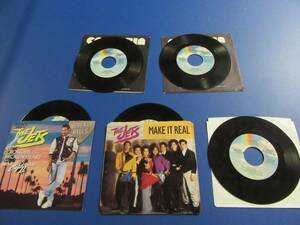 80's 45 RPM THE JETS Lot Of 5 Records / 2 Picture Sleeves 海外 即決
