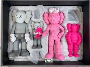Kaws Family Vinyl Figure Grey Pink Companion **FREE SHIPPING** 海外 即決