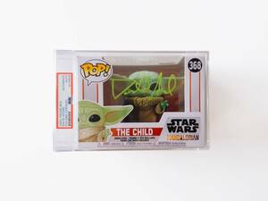 PSA Encapsulated Star Wars The Child #368 Funko Pop Signed by David Acord 海外 即決