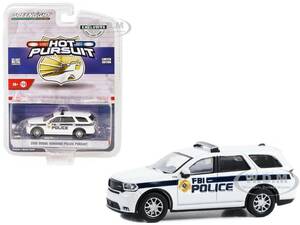 2018 DODGE DURANGE PURSUIT WHITE "FBI POLICE" 1/64 DIECAST BY GREENLIGHT 43025 E 海外 即決