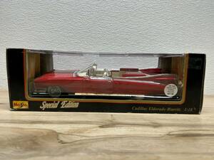 Vtg Maisto 1959 Cadillac Eldorado Biarritz Red Diecast Car Model Scale 1:18 海外 即決