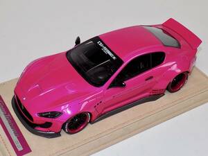 1/18 AB Models Maserati Granturismo Liberty walk Flash Pink Wheels Alcantara 海外 即決