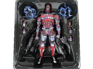 Play Arts Kai Square Enix Magneto Figure Complete W/ Box + Stand Variant Marvel 海外 即決