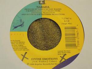 NARADA Divine Emotions / Tighter 7" 45 EX 80s R&B swing 海外 即決