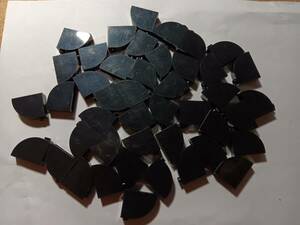 LEGO BULK LOT 44 BLACK 3X1X2 SLOPE CURVED TOP BRICK #33243 海外 即決