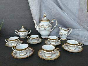 Weimar Porzellan Katharina VINTGE German Porcelain Coffee Demitasse Espresso Set 海外 即決