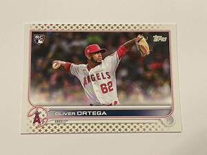 2022 Topps Baseball Gold Stars #554 - Oliver Ortega RC - Los Angeles Angels 海外 即決