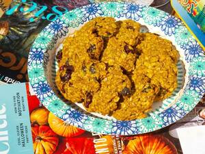 20 counts Pumpkin Breakfast Cookies(Healthy Oatmeal Cookies NO Egg & Low Sugar) 海外 即決