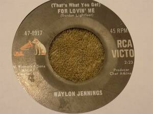 WAYLON JENNINGS That's What You Get For Loving Me / 時間 / Will Tell The S...7" 45 海外 即決