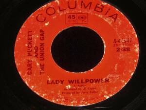 Vintage Record, GARY PUCKETT & THE UNION GAP: LADY WILLPOWER, 45 rpm, 1968, Rock 海外 即決