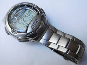 Casio Tide Graph Mens Dual Time Watch W-753 Model 2926 - Works Great! 海外 即決