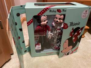 New Disney Mickey and Minnie Mouse Limited Edition 4600 Valentine's Day Doll Set 海外 即決