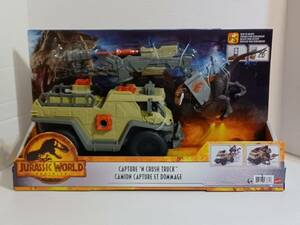 Mattel Jurassic World Dominion Capture and Crush Truck with Velociraptor NIP 海外 即決