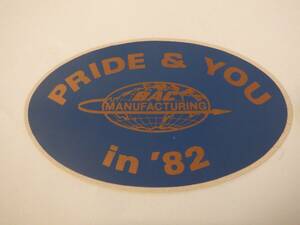 1982 BOEING PRIDE & YOU STICKER JET PLANE AIRPLANE CO AIRCRAFT BAC MANUFACTURING 海外 即決