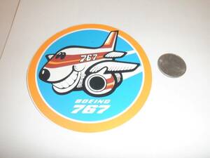 1980s BOEING 767 STICKER JET PLANE AIRPLANE COMPANY ENGINE AIRCRAFT BAC B.A.C. 1 海外 即決