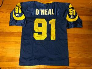 Rare Vtg Starter Leslie O'Neal Oneal St. Louis Los Angeles Rams Jersey Mens L 海外 即決