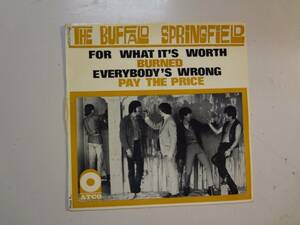 BUFFALO SPRINGFIELD:For What It's Worth+3-France 7インチ" 1967インチ Atco Records 123 EP PCV 海外 即決