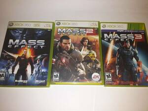 Mass Effect, Mass Effect 2, & Mass Effect 3 Bundle (Microsoft Xbox 360/Series X) 海外 即決