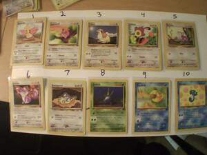 You pick LOT OF 7 Vintage ポケモン CARDS Pokmon Original Cards Lot 7 WOTC 海外 即決