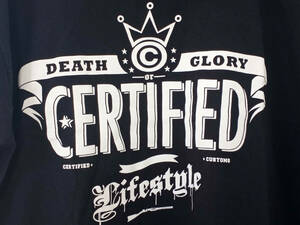 Certified Customs "Limited Edition" Death Glory Tee 2XL* 海外 即決