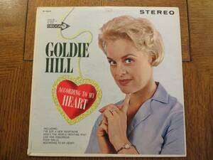 Goldie Hill According To My Heart - 1962 - Decca DL 74219 バイナル LP VG+/VG+ 海外 即決