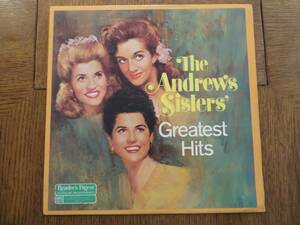 Andrews Sisters Greatest Hits - 1985 - Reader's Digest RBA-105/D バイナル LP VG+ 海外 即決