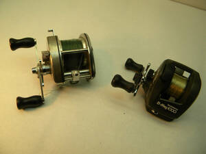 Lot of 2 Shimano reels; Bantam 400 and B-Mag 1000; good drags, good cond. 海外 即決