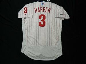 AUTHENTIC MAJESTIC BRYCE HARPER 48 XL PHILADELPHIA PHILLIES FLEX BASE Jersey 海外 即決