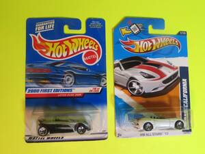 HW F.E. Lotus Elise 340R & HW All Stars Ferrari CA Rare 5spk Variants Lot of 2 海外 即決