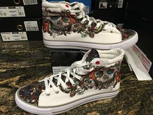 新品 メンズ Ed Hardy Still Life ハイトップ Shoes, 29cm(US11) 海外 即決