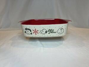 2020 Peanuts, Snoopy Christmas, Casserole Baking Dish, Let It Snow, 8" x 8" x 2" 海外 即決