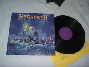 MEGADETH Rust In Peace '90 レア ORIGINAL US PURPLE label press LP NMint 海外 即決