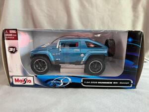 NEW 2008 Blue Hummer HX Concept, 1:24 Scale Diecast, Special Edition, Maisto 海外 即決