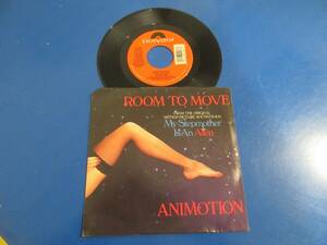 80's Records 45 RPM ANIMOTION / Room To Move / Picture Sleeve 海外 即決