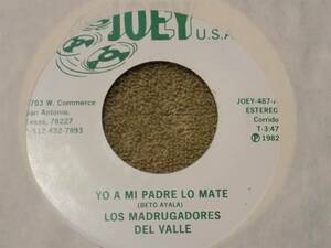 LOS MADRUGADORES DEL VALLE Yo A Mi Padre LO Mate / El Ciruelito 7" 45 EX 海外 即決