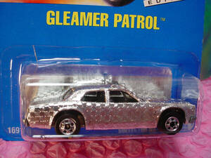 Hot Wheels GLEAMER PATROL #189 blue card chrome;black; bw 16911992 GLEAM TEAM 海外 即決