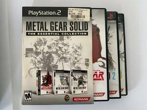 Metal Gear Solid The Essential Collection (PlayStation 2, 2008) PS2 Complete CIB 海外 即決