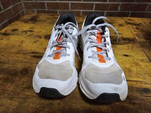 On Cloud Cloudrunner Men's 25.5cm(US7.5) Undyed White Flame オレンジ ランニング Shoes. 海外 即決