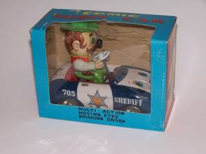 Comic Sheriff Car Friction Motor w/ Original Box Japan Vintage 海外 即決