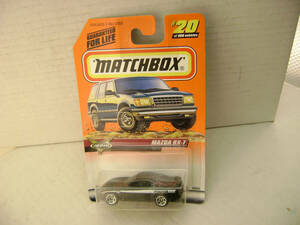 1998 MATCHBOX SUPERFAST #20 BLACK MAZDA RX-7 NEW ON CARD 海外 即決