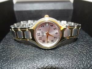 LADIES 2TONE CITIZEN QUARTZ WATCH 6" LONG 23 MM CASE (G124760-2 AO LOC, DRW-5) 海外 即決