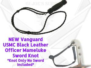 Authorized Vanguard Marine Officers Mameluke Sword Black Leather Knot USMC 3C4 海外 即決