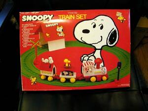 Vintage Snoopy Wind Up Train Set New In Original Packaging Circa 1965 海外 即決