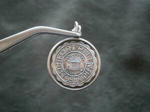 Fort Pitt Pittsburgh PA Vtg Sterling Silver Travel Bracelet Charm Pendant 2.0g 海外 即決