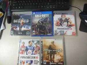 PlayStation BF3 COD FIFA MADDEN Video Game Lot 海外 即決
