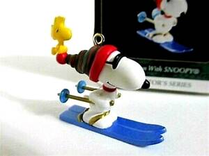 SNOOPY PEANUTS CHARLIE BROWN HALLMARK CHRISTMAS MINI ORNAMENT FIGURINE 1999 海外 即決