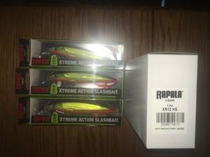 RAPALA X-RAP 12=LOT OF 3 HOT STEEL COLORED FISHING LURES==XR12 海外 即決