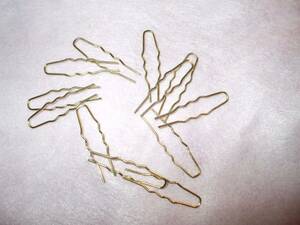 SMALL CLEAN no-rust NEW BLONDE HAIR PINS for DOLLS 海外 即決