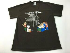 Vintage Delta Adult Medium Black Family Guy Graphic Crewneck Preshrunk T-Shirt 海外 即決