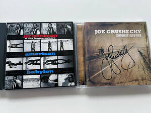 Joe Grushecky Lot 2 CD SIGNED Somewhere East Of Eden American Babylon Houserock 海外 即決